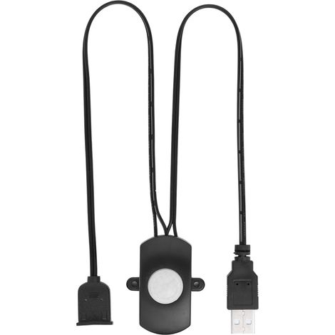 Capteur Infrarouge PIR 5-24V DC pour Éclairage LED, Interrupteur Automatique avec Port USB, Noir