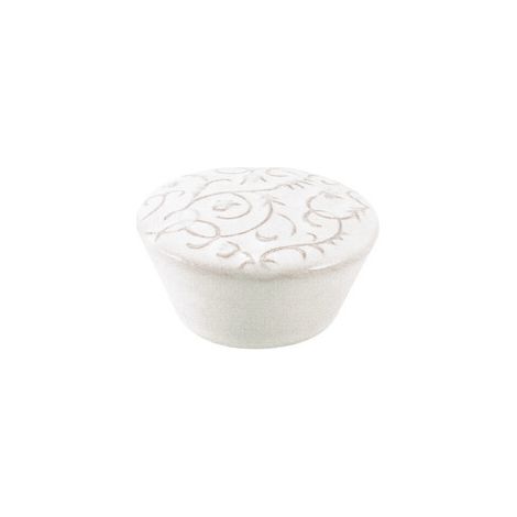POMOLO PORCELLANA P 36 49X28 MM C/BUSSOLA- METAL STYLE- 4,0 pz
