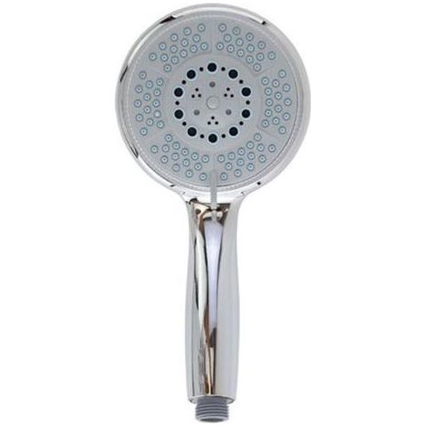 Douche à main de salle de bain, pomme de douche ronde moderne combinée, dimensions 24 x 12,5 cm, accessoire de douche pour salle de bain (1/2)