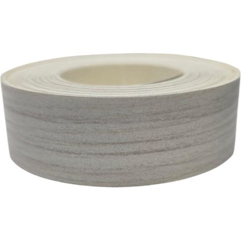 1x Bande de Chant Thermocollant 21mm x 5m Epaisseur 0,50mm Mélaminé Facile à Appliquer Bricolage Étagère Meuble Panneau Bois Durable, Pin Blanc (1/3)