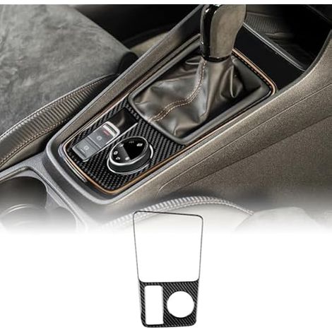 KUNGKIC Pour Seat Ateca 2016-2025 Cupra Ateca 2018-2025 en fibre de carbone pour console centrale de voiture, console de commutation, panneau autocollant boîte de vitesses manuelle, accessoire (1/5)