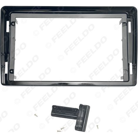 Applicable to Mitsubishi Triton L200 (2018-2019): Modification frame for large screen Android navigation system, speaker panel frame, 9 inches (1/5)
