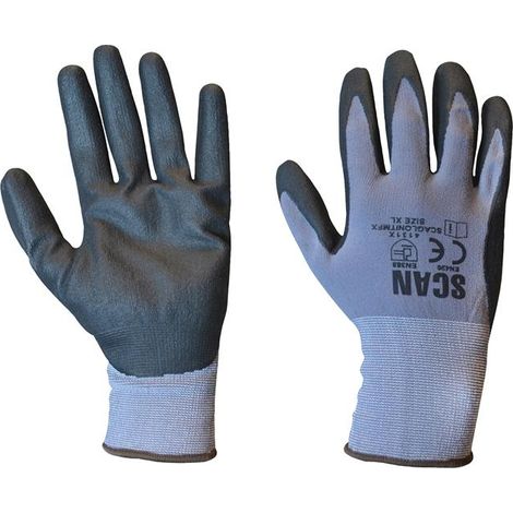 Breathable Microfoam Nitrile Gloves - Large (Size 9)