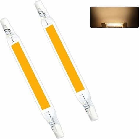 R7S LED-Lampen, 78 mm, 220 V, nicht dimmbar, COB-LED, Halogen-Äquivalent, Scheinwerferersatz, energiesparende lineare Projektorleuchte (5 W, warmweiß) [Energieklasse A+] (1/4)