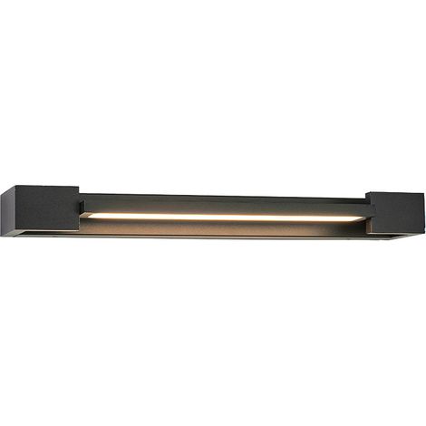 LED-Badezimmerspiegelleuchte, 12 W weißes Licht, 40 cm Schrankleuchte, Wandmontage, 180° drehbar, schwarz. (1/4)