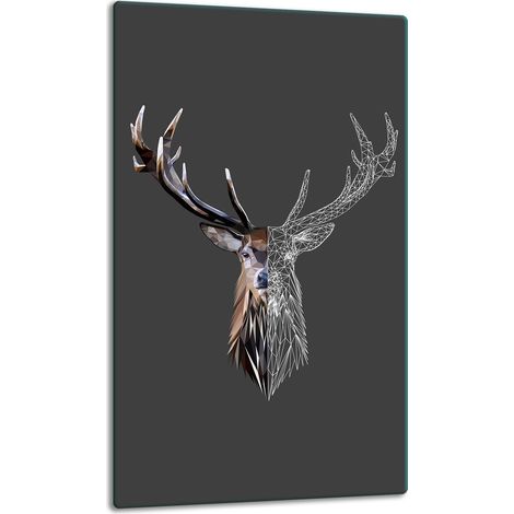 Glasplatte, Tischplatte, 30x52 Hirsch (1/5)