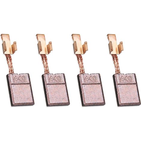 4 Pièces Balais de Charbon pour CB440, Balais de Charbon en Cuivre pour Moteur Type CB440 Compatibles avec Perceuse Visseuse 18V 14.4V, Brosse Carbone Cuivre Haute Conductivité, 13 x 10 x 3 mm (1/5)