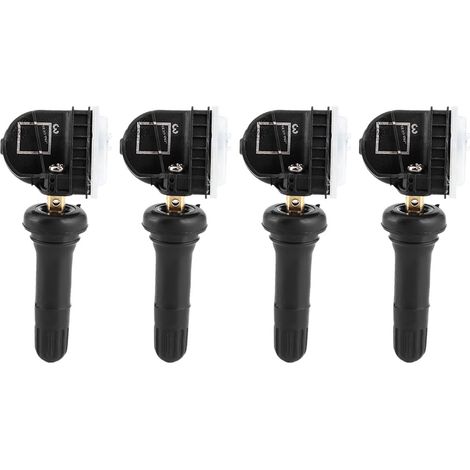 Set di 4 sensori di pressione pneumatici, Tovbmup, rame/gomma, compatibili Ford, neri