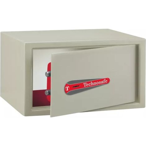 TECHNOSAFE - Coffret de sécurité à fixer à clé double panneton, 2 pênes, 11,5 L, 17x31x28 cm (1/5)