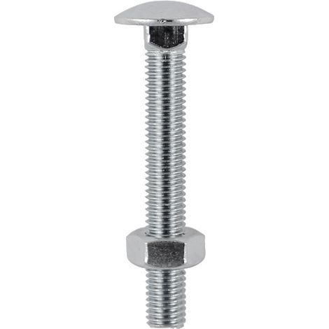 TIMCO Carriage Bolts DIN603 & Hex Full Nut DIN934 A2 Stainless Steel - M12 x 130