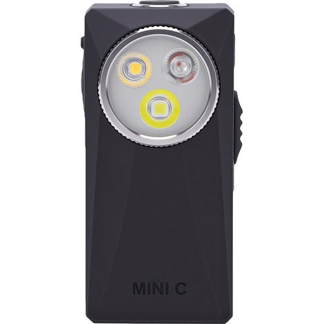 Mini-Clip-Taschenlampe, 800 lm RVB, 4 Modi (SCHWARZ) (1/5)