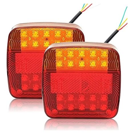 Feux de Remorque 12 V LED, Éclairage de Camion, Étanches, 5-Fonction (1/5)