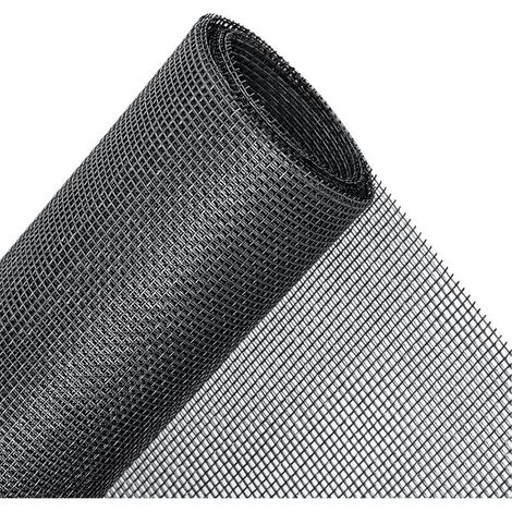 Remplacement d'écran de fenêtre résistant aux animaux de compagnie, fenêtre moustiquaire invisible en fibre de verre - Noir - 1,5 x 3 mètres - RWMoustiquaire de fenêtre (1/5)