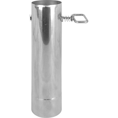 Tuyau de poêle à bois de 60 mm pour cheminée, four, cheminée, tipi extérieur, tube de dissipation de la chaleur en acier inoxydable avec protection en maille