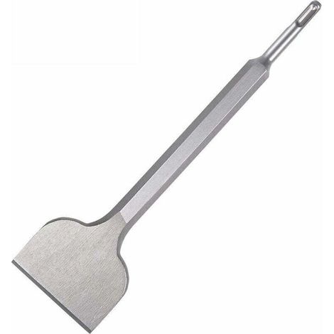 Burin plat Φ17x100 x 280 mm - Idéal pour enlever le béton et la maçonnerie - Pointe extra durcie en carré SDS - Utilisation avec un marteau de démolition - Burin de bêche.