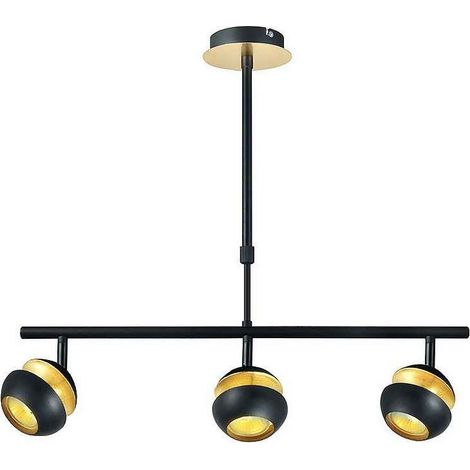 Colgante Beethoven negro oro 3xGU10 (1/4)