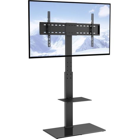 Pour Téléviseur 32-85 Pouces Meuble Support TV sur Pied Salon Bureau Base Pivotante Hauteur Réglable Gestion Câbles (1/5)