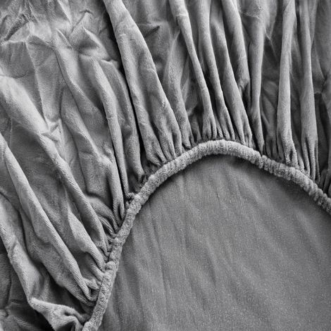 Drap-housse « BEAR » 140x200+28 gris (1/4)