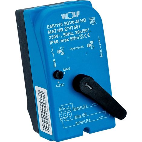 Wolf Motor Steck Auf/Zu EMV110 HB (230VAC), 2747501