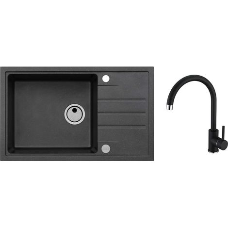 Alveus - Spülenset Intermezzo 130 und Armatur Kati, carbon SETA25867 (1/2)
