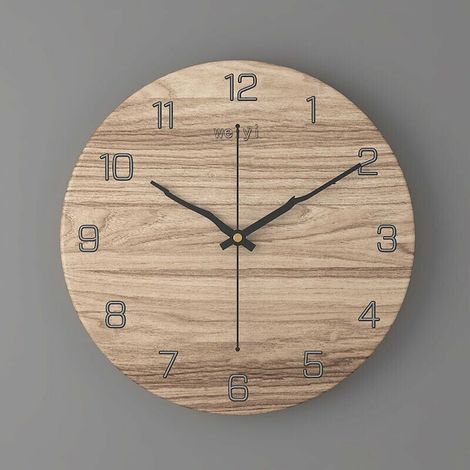 Horloge murale en métal, grande horloge murale de 30 cm/12 pouces, horloge murale sans tic-tac, horloge murale moderne, horloge murale vintage, salon, chambre, cuisine, chambre d'enfant, bu (1/5)