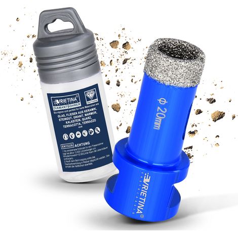 Foret à Carrelage 20mm Trépans Diamant Carrelage M14 pour Meuleuse D'angle Grès Cérame, Porcelaine Marbre Granit Céramique Sec et Humide Scie Cloche Couronnes de Forage (1/5)