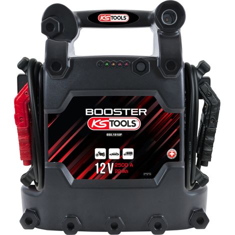 KS Tools - Booster à batterie - booster batterie voiture 2500 A - batterie 12 V - accessoire voiture - 550.1810F