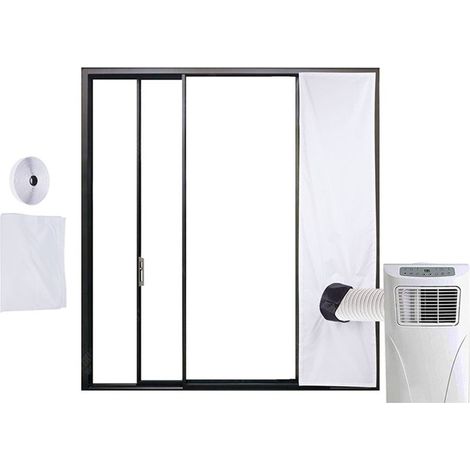 Joint d'étanchéité pour fenêtre de climatisation 300 cm pour portes coulissantes avec cordon de serrage. Joint d'étanchéité pour fenêtre de climatisation Air White.-AquaForge