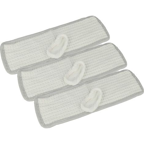vhbw 6x panno compatibile con Dirt Devil Vaporex M380S, M385, M385-1, M385-2 scopa a vapore - 3x fodera in cotone, 3x Bodentuch