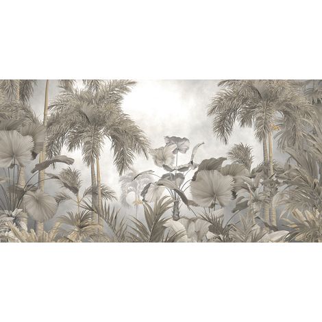 Papier peint panoramique - Forêt Tropicale - 130 cm x 66 cm (1/2)