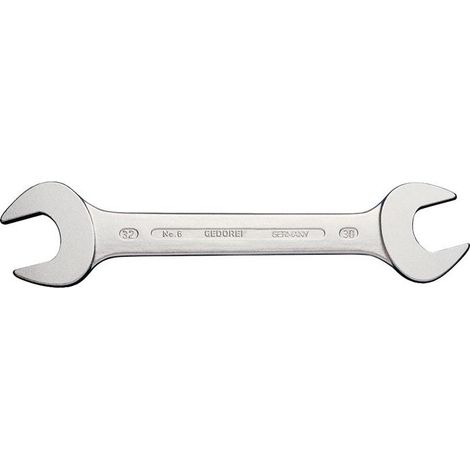 Llave plano doble, DIN 3110, lado e/planos : 13 x 16 mm, Largo 190 mm