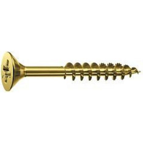 Vis pour panneaux d'aggloméré R 89098 SEKO ISR TG 6x90/54-T30 acier galv. jaune 200p.