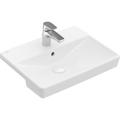V&B AVENTO lavabo sobre encimera 550x360mm con rebosadero we C +