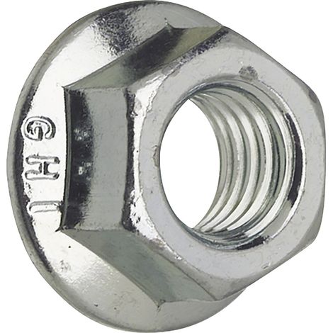 Sechskantmuttern mit Flansch (Flanschmuttern) DIN6923/8 Muttern ø M5 mm verzinkt