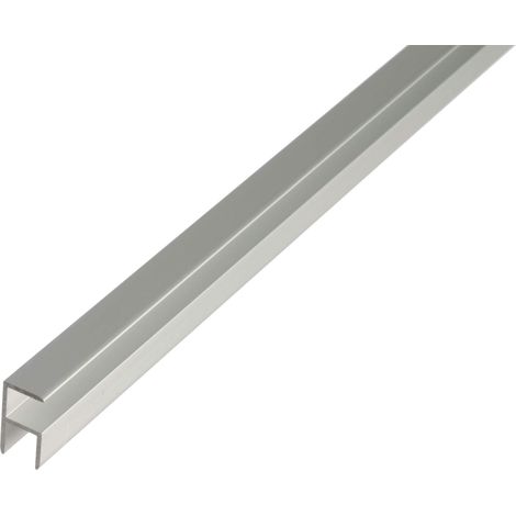 Alberts 030906 Profilo ad angolo, autobloccante, alluminio, anodizzato argento, 1000 x 22,5 x 43 mm