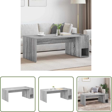 Wohnzimmer Tisch - Couchtisch Graues Sonoma 101,5 x 50 x 37 cm Holzwerkstoff (1/5)