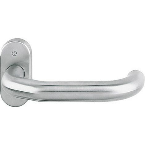 HOPPE PT-Drücker-Halbgarnitur Paris E138GF/55 ov.,VK8 Edelstahl matt (1/3)