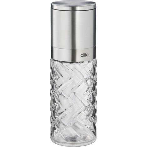 Cilio - Moulin universel à poivre ou sel Cristallo transparent