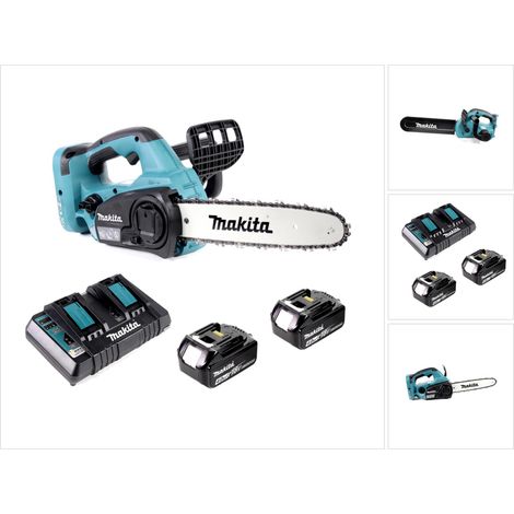 Makita DUC 302 RM Sierra de cadena a batería 18Vx2 (36V) + 2x Batería BL 1840 + Cargador DC 18 RD