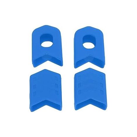 Lot de 4 protections de manivelle de vélo, couvre-bottes de vélo de route, pièces de vélo, accessoires de vélo (bleu) (1/5)