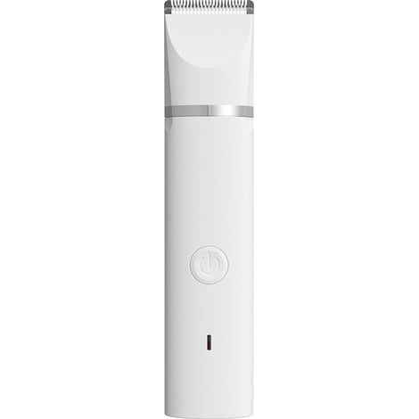 Tondeuse intelligente pour chien Tondeuse professionnelle silencieuse pour chat avec tête de coupe, rasoir électrique rechargeable pour animaux (blanc) (1/2)