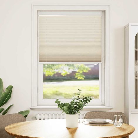 Store plissé, store enrouleur, store enrouleur plissé 90x150cm crème