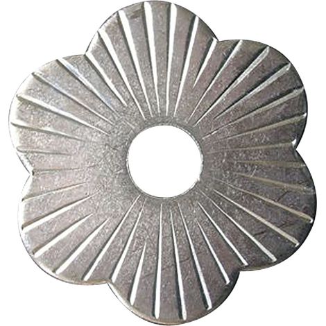 Zierrosette (Pfettenscheibe) ø 80x4 mm, Bohr-ø 17 mm, Stahl verzinkt (B) (1/2)