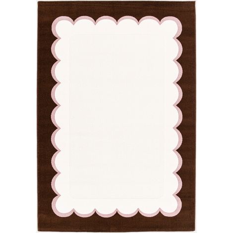 Tappeto da interno rosa e marrone
