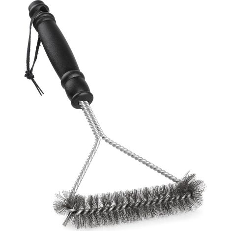 1 Brosse Barbecue, Poignée Longue Acier Inoxydable, Nettoyage Grilles Gaz Charbon Fumoir