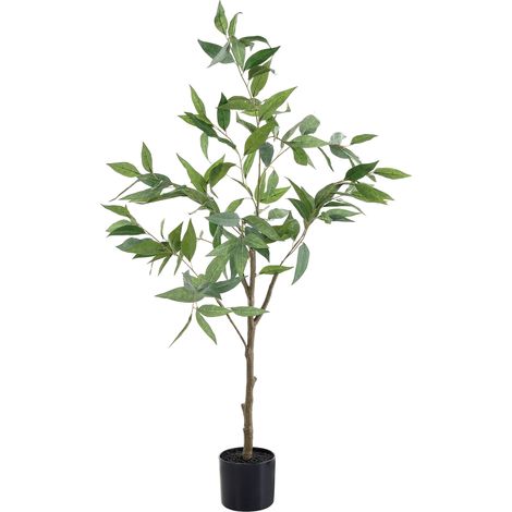 Pianta artificiale di eucalipto in vaso verde decorativa a forma di albero (1/5)