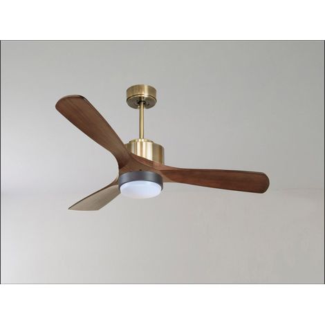 Tenerife Ring - Super destratificateur et ventilateur DC 166 cm Blanc pales bois clair sans Lumière 30 à 60 m² (1/5)