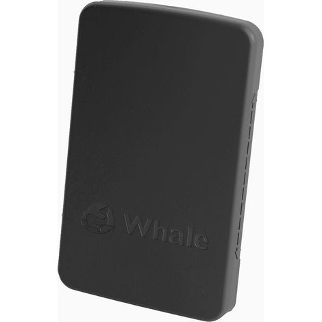 Caja de solapa empotrada con forma de ballena negra