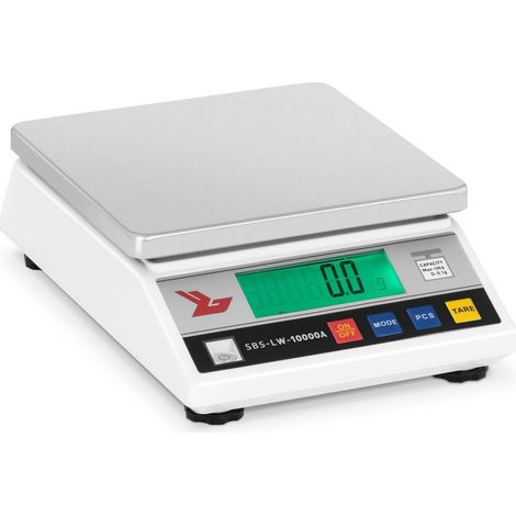 Bilancia di precisione LCD SBS-LW-10000A, precisa da 0,1 g a 10 kg
