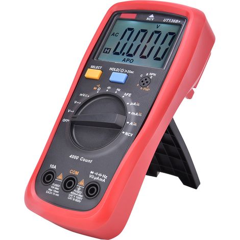 Multimètre numérique portable UNI T UT136b à sélection automatique de gamme, testeur de capacité et de résistance (1/5)
